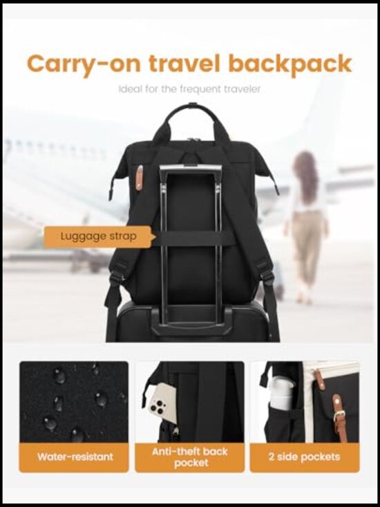Laptop Backpack for Women Work Teacher Bag Business Travel College Bookbag 15.6